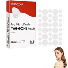 KUBOZN Pro MicroDarts Patch, Hidrocoloide com Ácido Salicílico, 144 Unidades, Cobertura Invisível para Imperfeições (1 C