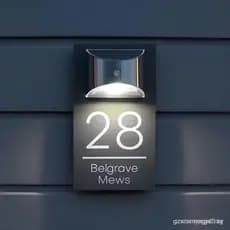 BeNsil oferece placas de número de casa modernas e personalizáveis, placas de número de casa personalizáveis movidas a e