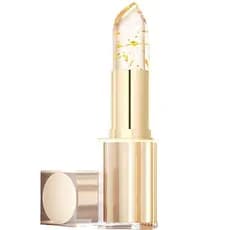 Batom anti-transferência que muda de cor, batom feminino que muda de cor com folha de ouro, bálsamo labial hidratante Br