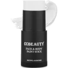CCbeauty Bastão de Tinta Branca para Rosto de Palhaço, Kit de Pintura Facial, Maquiagem SFX Não Tóxica para Fantasia de