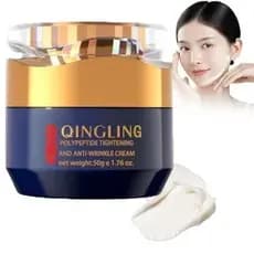 Creme Antirrugas Qingling, Creme Facial Qingling, Creme Antirrugas Qingling, Creme Firmador e Antirrugas Qingling com Po