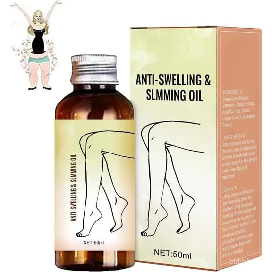 Óleo de Massagem para Pernas Swellclear, Óleo de Drenagem Linfática, Óleo de Massagem Anti-Inchaço, adequado para Pe UJI