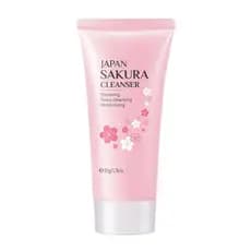 Limpador Facial Sakura, Reparador, Limpeza Profunda, Hidratante, Cuidado da Pele do Rosto PJW4