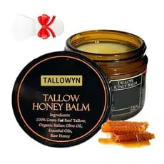 Bálsamo de Sebo de Carne Bovina Tallowyn, Bálsamo de Sebo de Carne Bovina Orgânico Tallowyn de Animais Alimentados a Pas