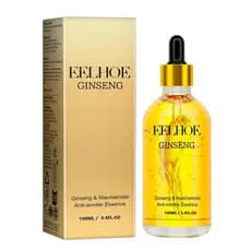 Sérum de Ginseng, Essência Facial de Ginseng EELHOE, Sérum Antirrugas de Ginseng, Essência Antienvelhecimento de Polipep