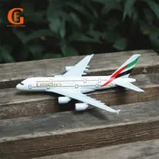 Modelo de Avião Airbus A380 da Emirates Airline em Metal Fundido de 15cm, Coleção de Decoração, Brinquedo, Souvenir J5VQ