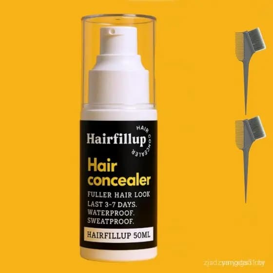 Corretivo Capilar Hairfillup, Corretivo Capilar Hair Fillup Preto 50ml, Corretivo à Prova d'Água, Creme Corretivo para P