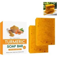 Usado para Colorir Sabonete Calmante de Cúrcuma, Remove Imperfeições, Adequado para Rosto e Corpo, Barras de Sabonete de