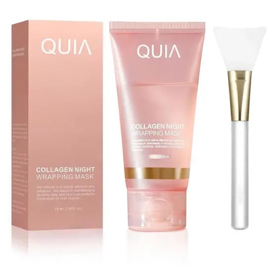 Máscara Facial Coreana QUIA, Máscara Peel Off de Colágeno, Máscara Facial para Cuidados com a Pele - Máscara Facial Core