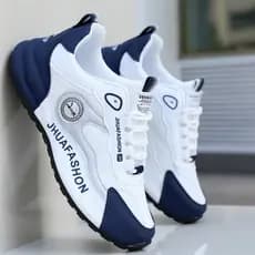 Sapatos de viagem modernos combinados com tênis esportivos masculinos, tênis masculinos macios de alta qualidade com tra