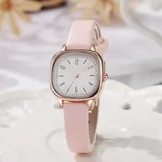 Relógio feminino Baishe, relógio com pulseira de couro, atacado para estudantes, estilo de nicho, relógio de quartzo lev