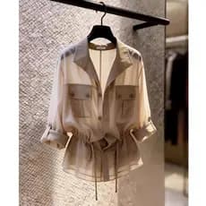 Lindos tops femininos, elegantes, novidades de verão, design francês único, ultra-chique, moda de nicho 2026.