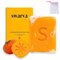 Sabonete de caqui Swarva, um sabonete de caqui para o odor corporal de idosos, contém extratos desodorizantes naturais,