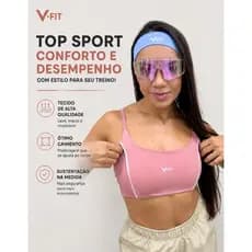 Kit Fitness Tops Poliamida Duas Unidades Academia Alta Sustentação Alça Regulável Com Bojo Removível