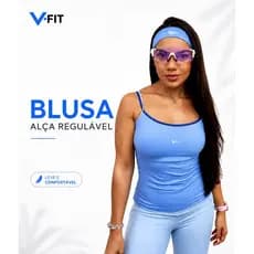 Regata Alça Fina Blusa  Regulável Top Fitness Academia Corrida Crossfit Poliamida Premium Caminhada