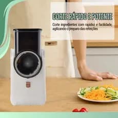 Ralador Elétrico Multifuncional Cozinha Rápido e Prático para Legumes Queijo e Alimentos