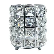 Oganizador De Luxo Porta Pincel De Cristal P/ Maquigem Lapis Canetas
