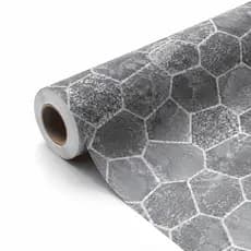 Papel Parede Vinílico Adesivo 5 Metros Textura Pedra Cinza Decoração Resistente