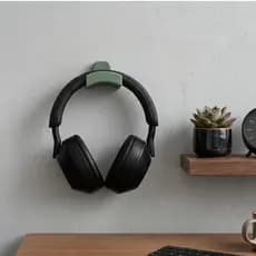 Suporte de Parede Premium Headset Gamer e Headphone - Organizador de Setup com Fixação Dupla Face