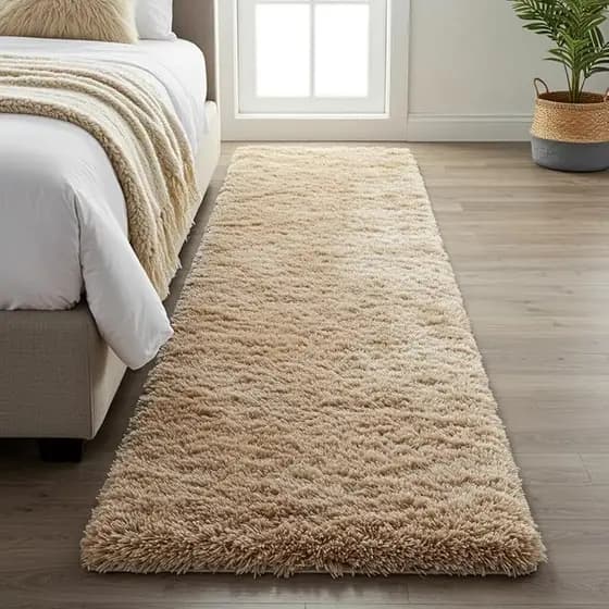 Tapete Passadeira 2,00 x 0,60 Quarto Sala Beira de Cama Felpudo Peludo