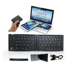 Mini Teclado Bluetooth Portátil Sem Fio Dobrável Com Windows Android Ios Huawei Phone iPad original
