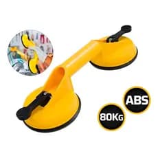 Ventosa Dupla P/ Vidros Metais Mármores Espelhos Pisos Porcelanato Até 80kg Oivida original