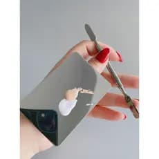 Paleta de base líquida paleta de maquiagem maquiagem artista dedicado maquiagem anel de aço inoxidável beleza mistura fu