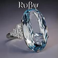 Ruby * Recomendado Europeu Americano Requintado Anel Oversized Oval Anel de Cristal Azul Joias de Mão Femininas