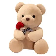 520 Rose Holding Teddy Bear Plush – Presente De Dia Dos Namorados Para Namorada , Lindo Brinquedo De Pelúcia Com Rosas