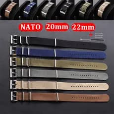 Pulseira De Relógio NATO De Nylon De Alta Densidade , 20mm 22mm , Esportiva Militar , Respirável , Macia