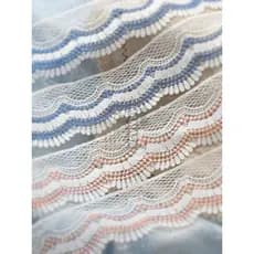 Largura 7.5cm azul branco leite seda solúvel em água bordado acessórios de renda DIY artesanal engrossado Material de re