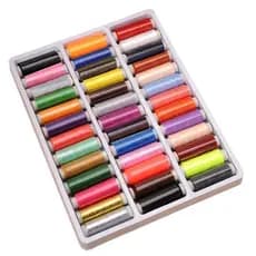 Caixa de linha de 39 cores de alta qualidade 402DIY linha de costura poliéster máquina de costura manual