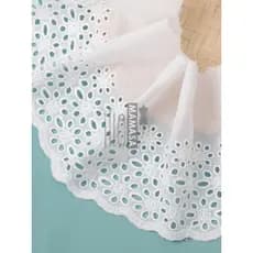 Alta qualidade largura 13cm oco flor tecido de algodão bordado renda DIY roupas artesanais acessórios de decoração de te