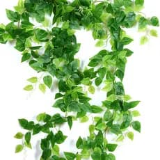 Simulação folha de uva verde endro folha Rattan plástico hera folha simulação folha verde planta verde teto simulação vi