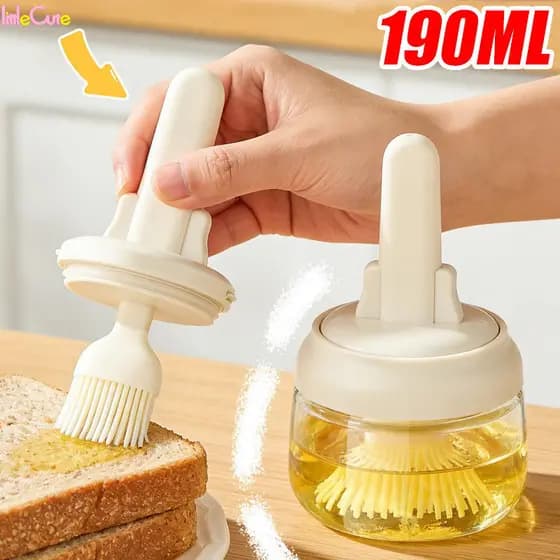Frasco De Escova De Óleo De Peça Única De 2/1 Unidade-Cozinha Para Churrasco-Ferramenta De-Aplicador De Manteiga Cozimen