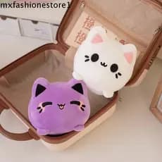 MXFASHIONE Gato Preto Recheado , Rosa Pêssego Dos Desenhos Animados Gatinho Brinquedos De Pelúcia , Kawaii Bonito Plushi