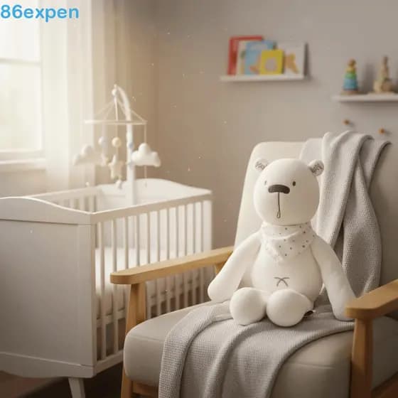 EXPEN1 Brinquedo De Pelúcia Macio , Urso Branco Brinquedos De Animais De Alta Qualidade , Macia 35cm Plushie