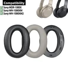 Para Sony MDR-1000X/WH-1000XM 1000XM2 Fone De Ouvido Earpads Bandana Cabeça Banda Feixe Almofada Esponja Earmuffs Substi
