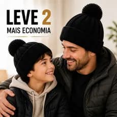 Touca  Preta tricô Térmica Confortável Inverno Tamanho Único de Unissex