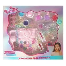 Kit Maquiagem Infantil Tema Fundo Do Mar Sombras Brilho Diversao Maquiagem Criança