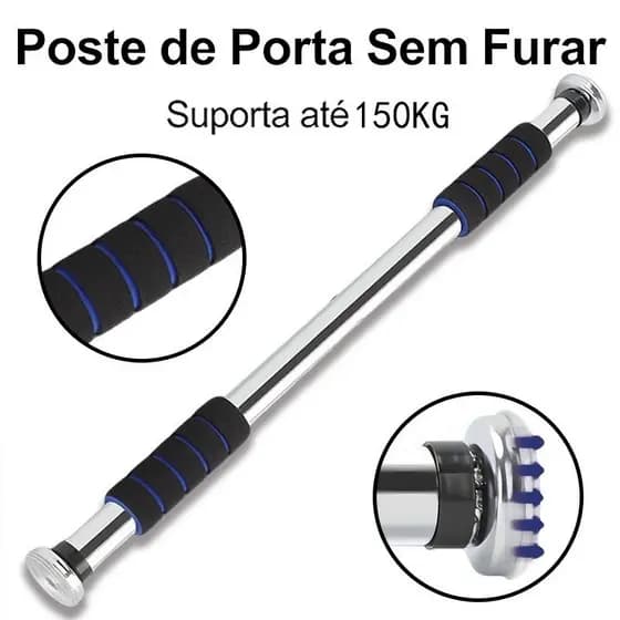 💥Entregue💥 Barra Fixa Flexão  Porta Apoio Regulável 64 a 100 Cm com apoios de braços