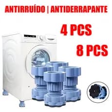 4 PCS / 8 PCS Almofadas Anti-Vibração para Máquina de Lavar, Antiderrapantes para Geladeira e Elevadoras para Secadora