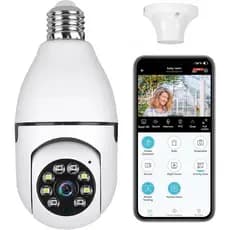 Câmera De Segurança IP WiFi 360 ° Luz Giratória À Prova D'água