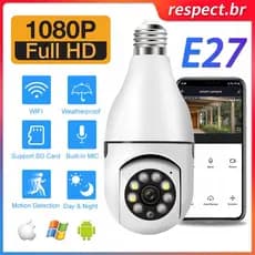 E27 CCTV IP66 Câmera Sem Fio À Prova D'água 2.4 Ghz WiFi Movimento Rastreamento Automático Zoom Digital 4X Conversa Bidi
