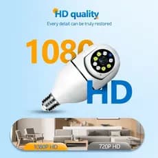 E27 HD 1080p360 ° Câmera Panorâmica Sem Fio WIFI Controle Remoto Inteligente Rotação De Luz Ip