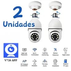 Câmera De Segurança À Prova D'água IR Luz Sem Fio Externa 360 Wifi