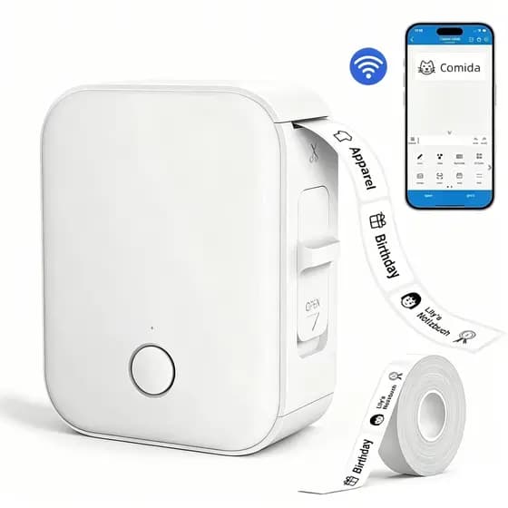 Mini Impressora Térmica Portátil De Etiquetas Bluetooth Sem Fio