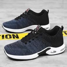 Sapatos masculinos novo estilo na moda tênis masculinos respirável rendas tênis de corrida leve sapatos esportivos casua