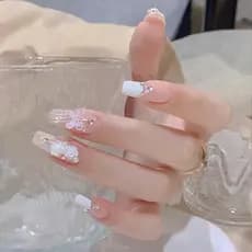 Borboleta wearable unhas destacáveis adesivos de unhas adesivos de unhas unhas falsas estilo wearable