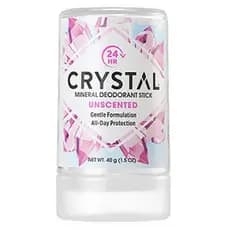 Desodorante Mineral Mini Bastão Sem Perfume 40g Tamanho De Viagem Cuidados Com Odores Naturais Unissex